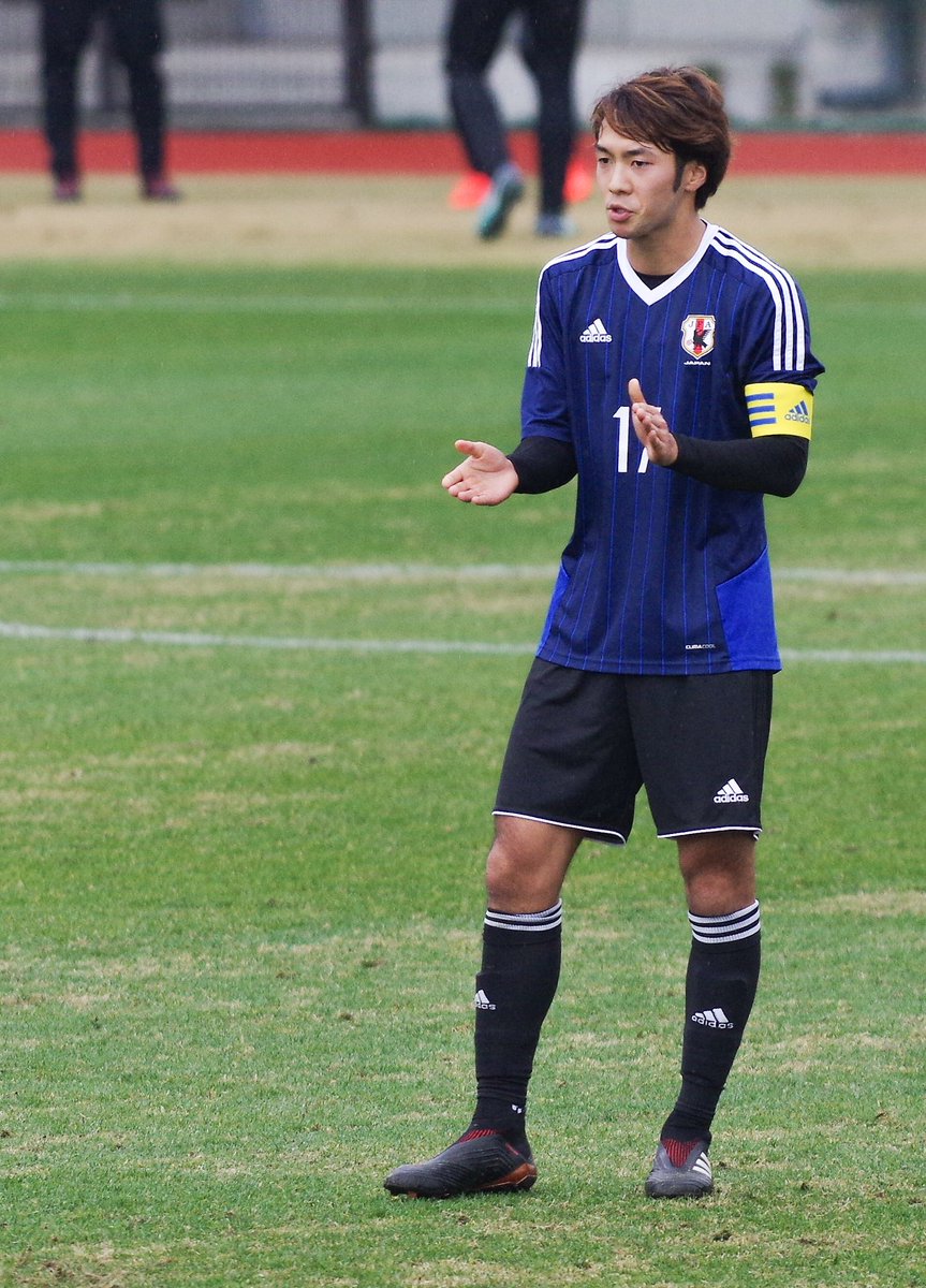 しぶち 18 01 05 U 21日本代表vs全日本大学選抜tm 神谷優太 愛媛fc 森島司 サンフレッチェ広島 U21日本代表