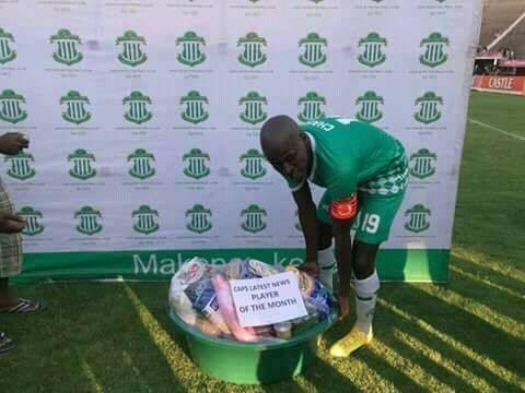 It's a case of home help for this lucky player from Botswana