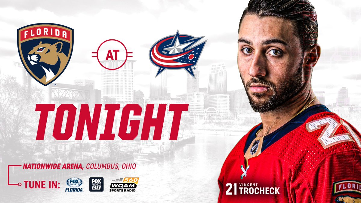 Happy Game Day!  📍: @NationwideArena ⏰: 5:00pm EST 📺: @FOXPanthers 🎙: @560WQAM 🐣: #FLAvsCBJ https://t.co/jRuqHnheGa