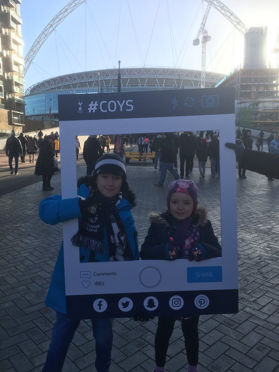 Connor and Layla’s first trip to Wembley! #COYS