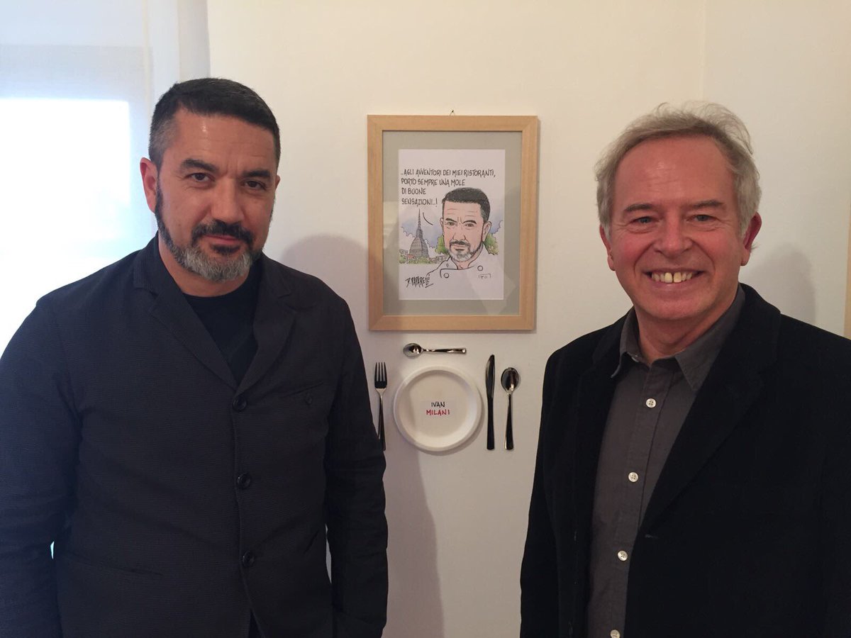 danilopaparelli's tweet photo. In "bocca al lupo" a #IvanMilani nuovo #chef del ristorante #PontDeFerr sui #Navigli a #Milano ! #PiùFumettoCheArrosto @EspaciOccitan https://t.co/N75k0IiMlt