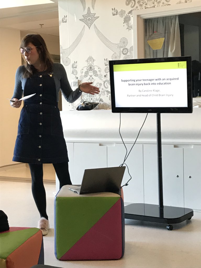 BIMGerard's tweet photo. Listening to Caroline &amp; Jo from @BBK_ChildABI talking about education rights after ABI @RoyalLondonHosp https://t.co/vXtB37DBgt