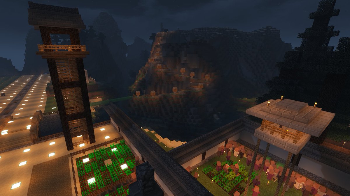 Tamx 8 たむ 連休最後は建築にはなりませんでしたが高台に神社 を建てる予定でそこまでの道を整備 地形を活かした道を作成中 灯篭を設置して道は何ブロックにしようか迷い中 松の木もたくさん植えよ 森林にするんだ Minecraft マイクラ