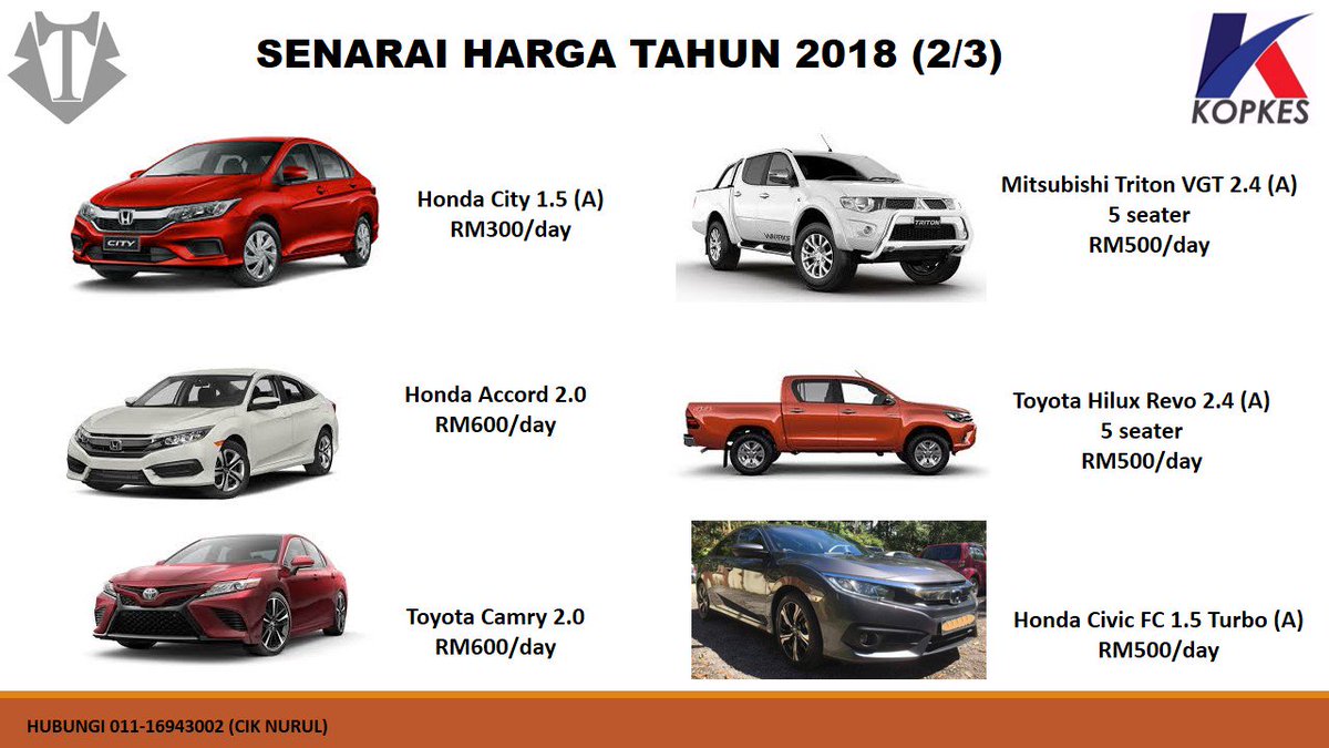 Kereta Sewa Temprade Crtemprade Twitter