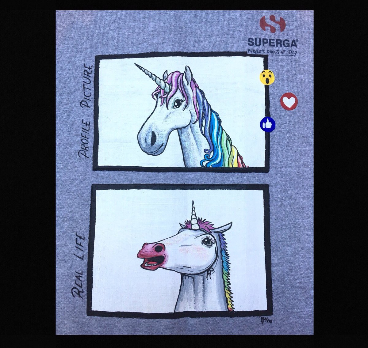 SissyK91's tweet photo. PROFILE PIC vs REAL LIFE
#margheritArt #jumper #handpainted #unicorns #fakeunicorn #magestic #profile #reallife #social #loveit #unicornsoftwitter https://t.co/Iqy08AmU0e
