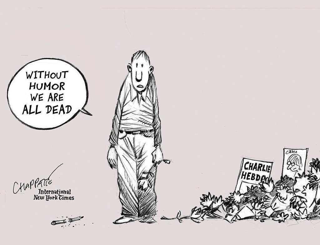 Chappatte Cartoons on Twitter: "Three years ago, the Charlie Hebdo