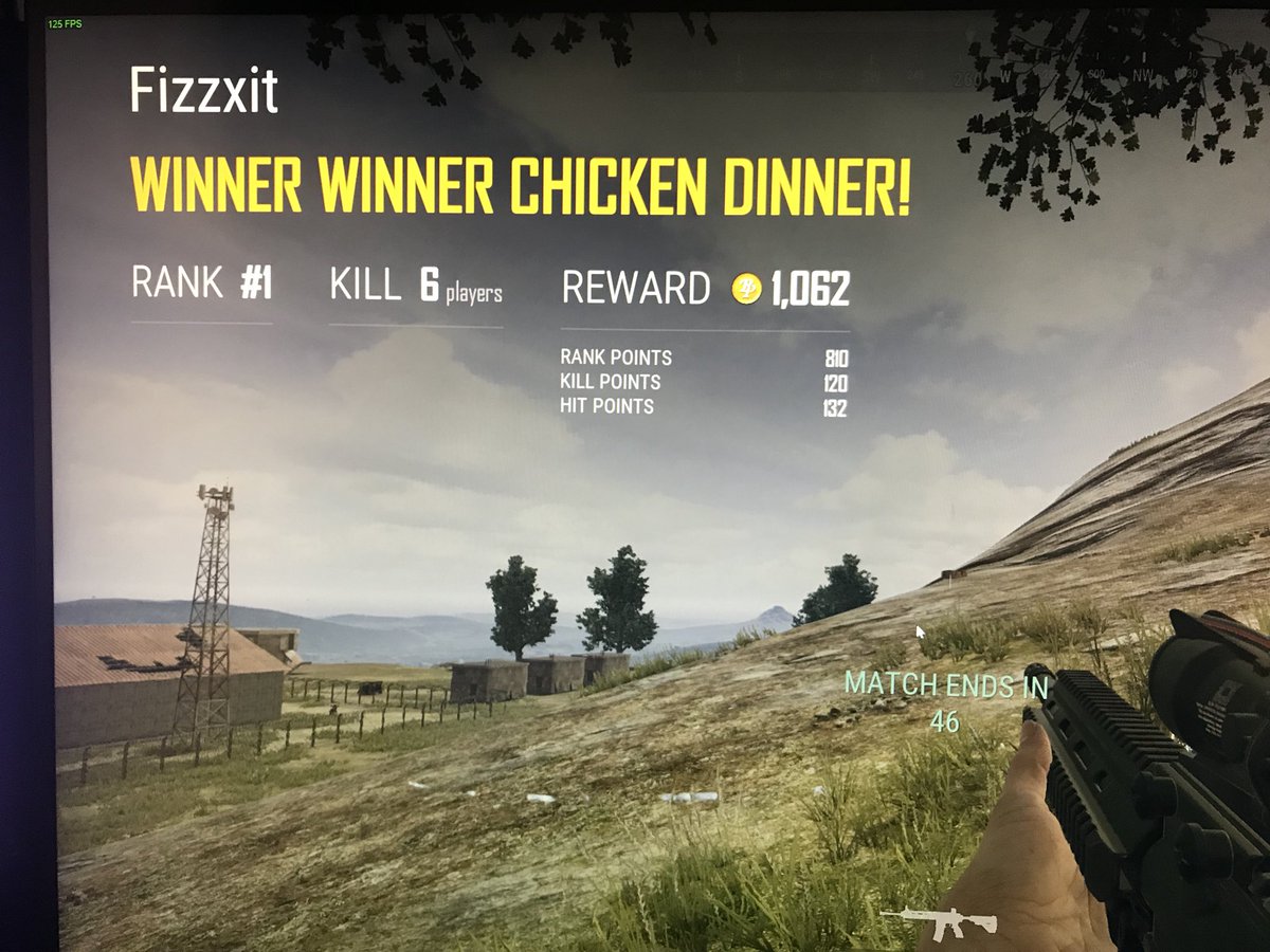 Fizzxit's tweet image. Second game today and i got my chicken dinner! #PUBG