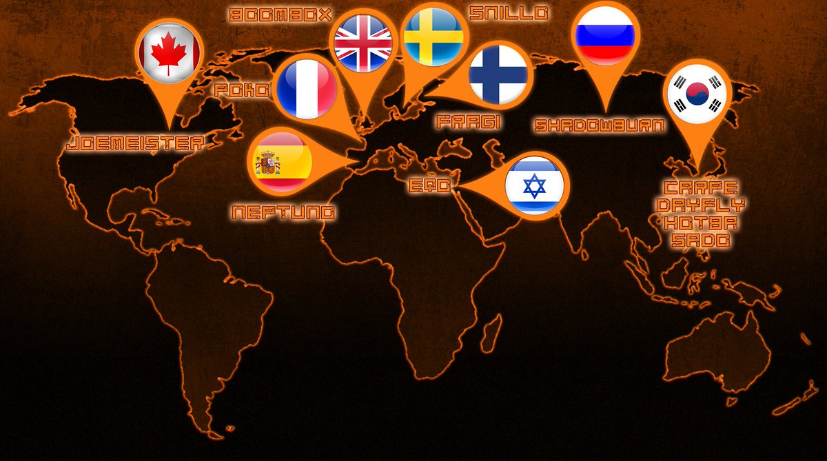 Infernal's tweet photo. With our players hailing from 9 different countries, we have the most diverse team in the League. https://t.co/6ueZr1zYYI