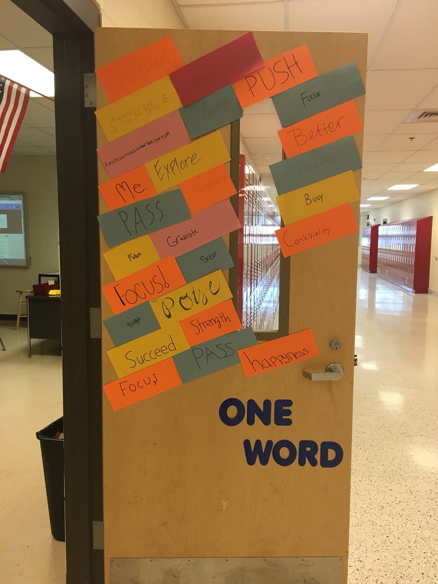 My Senior Homeroom adopted the “One Word” Challenge for the 2018 year...a lot of us have our eyes set on May 👩‍🎓👨‍🎓#BEHS #ChargerNation