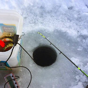 FishUSA's tweet photo. The @13fishing Tickle Stick is no #laughing matter. #fishusa #13fishing #icefishing #icerod https://t.co/7K0nOi2CSt https://t.co/gYQzK96KU9