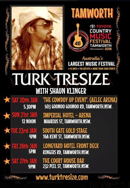 churchofturk's tweet photo. #Tamworth2018 coming up..chjeck out @turktresize #lot of #gigs #lines up..#Daddywazzaroller Check out #Spotify #youtube #Pandora #Soundcloud #TurkTresize https://t.co/pRo8Ks77fp