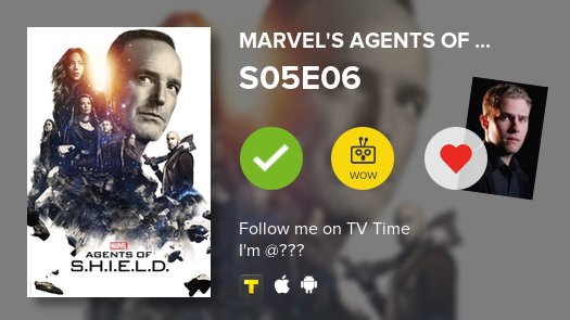 GhostMedici's tweet photo. S05E06 Marvel's Agents ... #AgentsofSHIELD  #tvtime https://t.co/5KS3xgC1lS https://t.co/IQVKgtyDWy