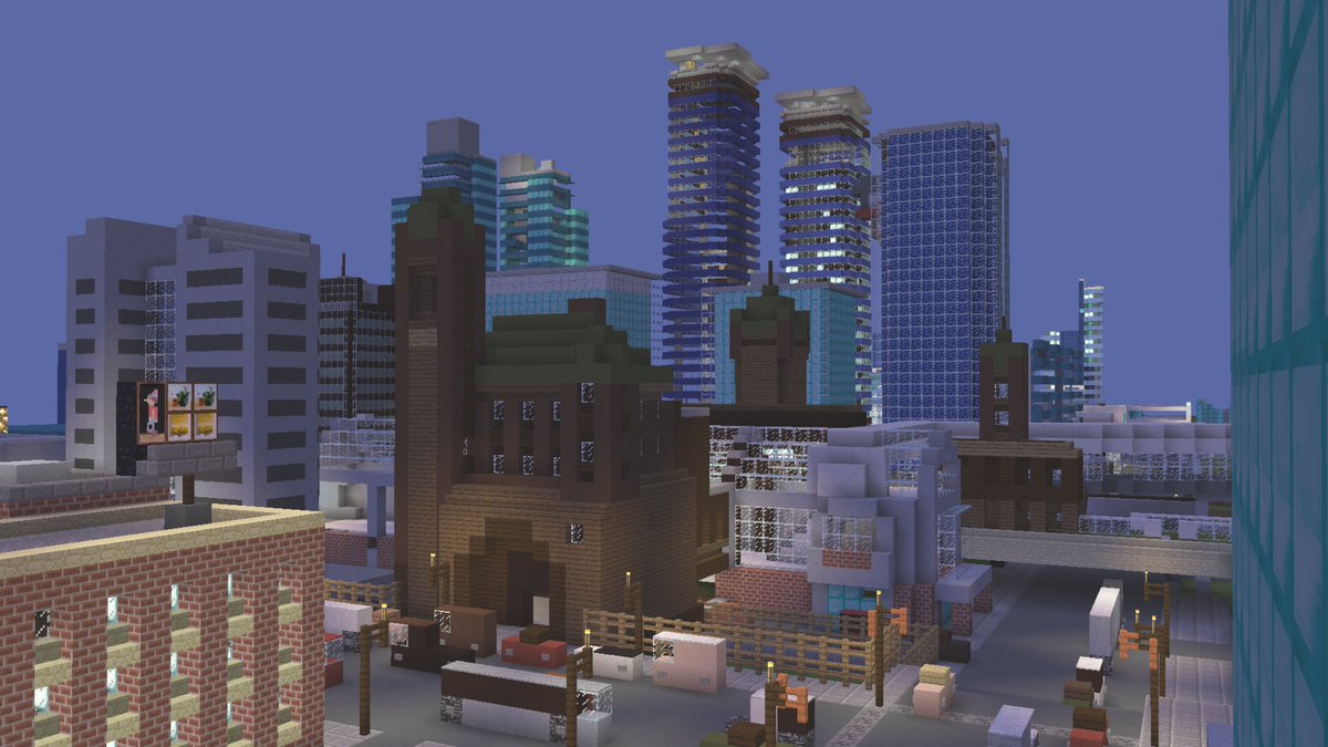 Mncrft_Toronto's tweet image. Bringing back old Union Station at Front and Simcoe... the Skywalk would have run right through it... #Toronto #minecraftToronto #MCPE #Minecraft #topoli #TorontoHistoricSites