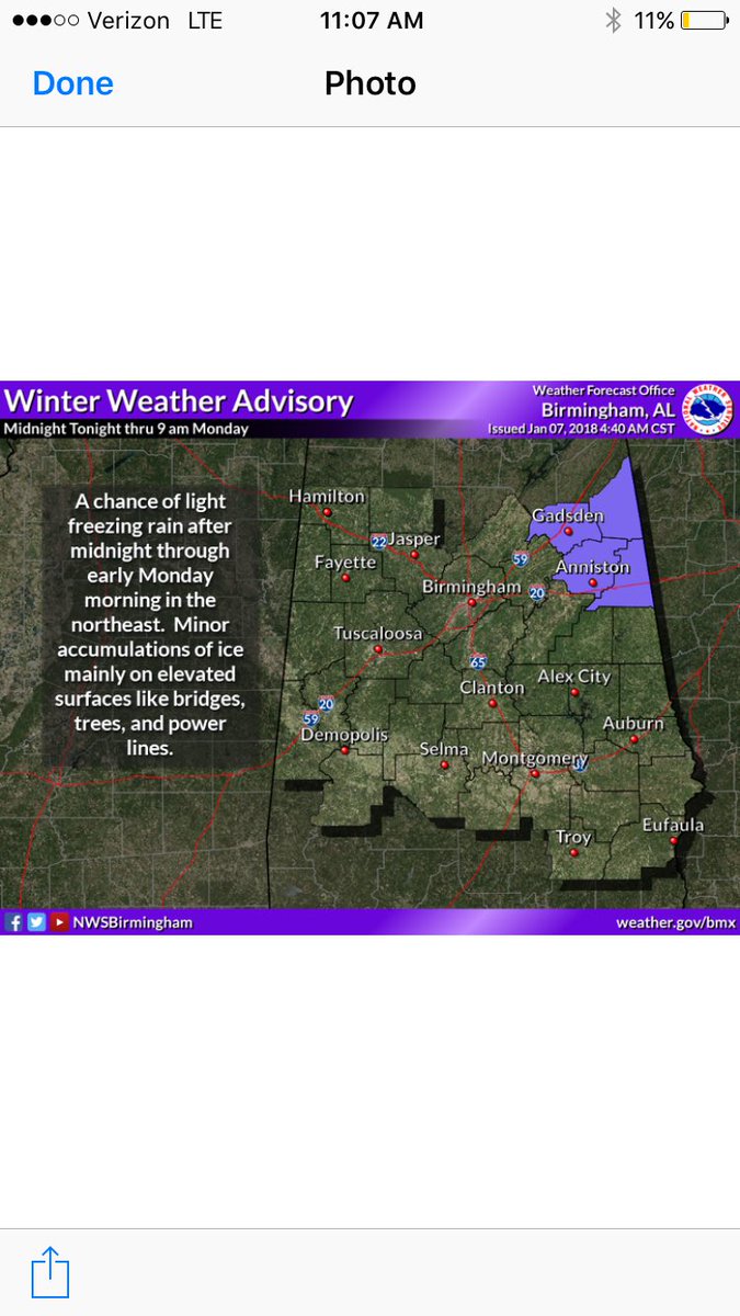 Calhoun County Schools will delay tomorrow for three hours. Please stay safe.