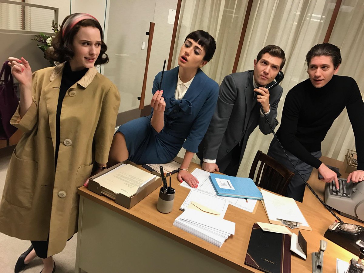 Back in October 2016 we shot a little @AmazonStudios pilot and now the marvelous @RachelBros and <a href="/MaiselTV/">The Marvelous Mrs. Maisel</a> are at #GoldenGlobes75 🍾🥂cheers to all these lovelies! And thank you for letting me play with you! 🎭🎬✨