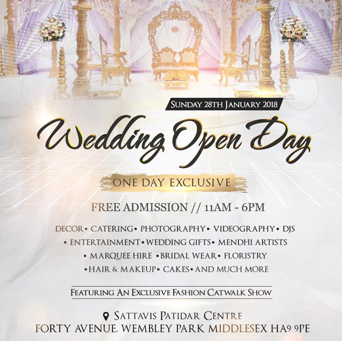 We Can Not Wait To See You At The Wedding Open Day By <a href="/WedInStyleUK/">Wed In Style</a>