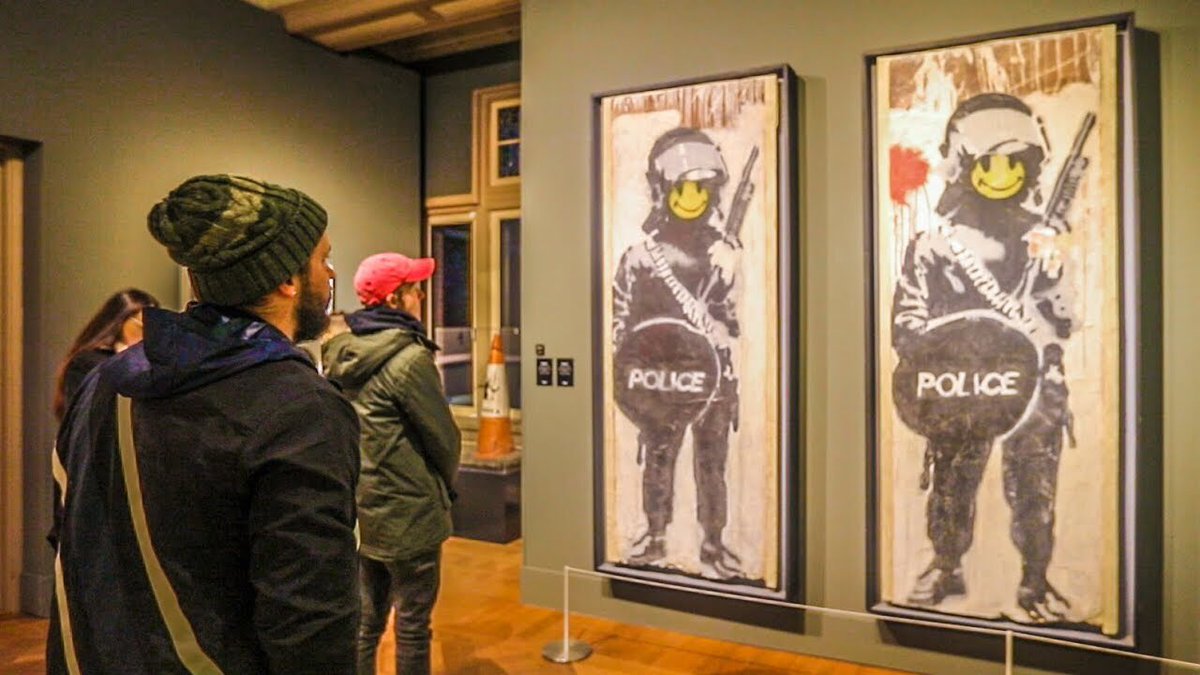 EltonCastee's tweet photo. RT to be the next TFIL shoutout!

WE FIND A SECRET BANKSY EXHIBIT! 😳😳 
https://t.co/0dHgC0oRtf https://t.co/ywy5zWnSie