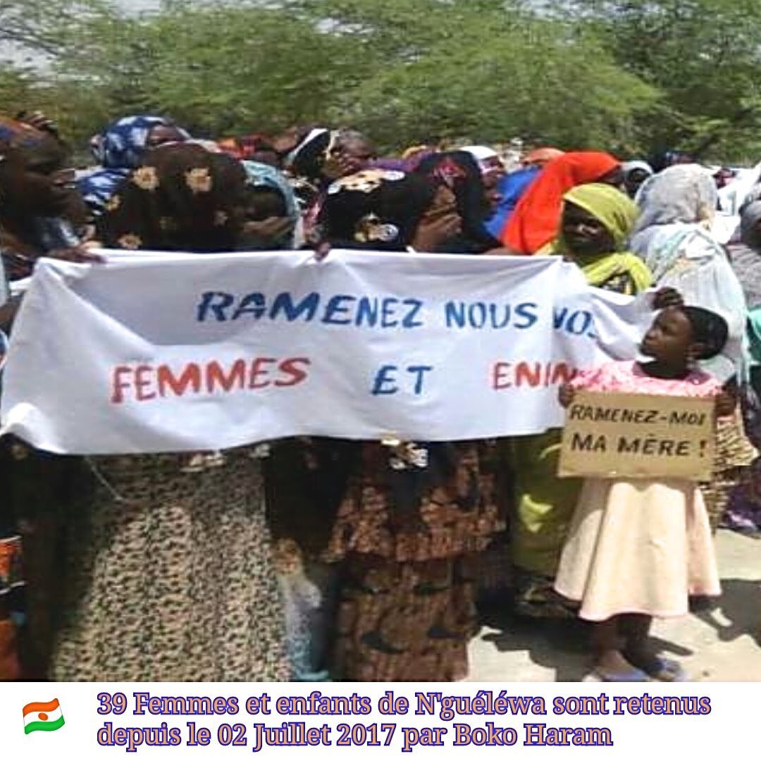 Day 189 ..still in captivity ! What are we doing? 
They don’t deserve to be forgotten!They are our mothers, our sisters and brothers 😢
#JeSuisNguéléwa
<a href="/IssoufouMhm/">Issoufou Mahamadou</a> <a href="/Ibrahimayacoub/">IBRAHIM Yacouba</a> 
@MohamedBazoum
<a href="/Unicefniger/">UNICEF Niger</a> 
<a href="/PnudNiger/">PNUD Niger</a> 
<a href="/dueniger/">UE au Niger</a> 
<a href="/ambafr_au_niger/">La France au Niger</a> 
<a href="/USEmbassyNiamey/">U.S. Embassy Niamey</a>