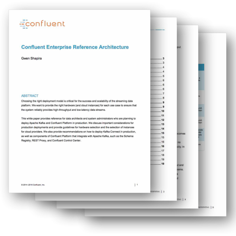 confluentinc's tweet photo. Planning to deploy @apachekafka in production this year? This reference architecture guide from @gwenshap is your go-to resource for successfully running a scalable streaming data platform in production. https://t.co/kE5Q3oxc8u https://t.co/8uwb84Lxkr