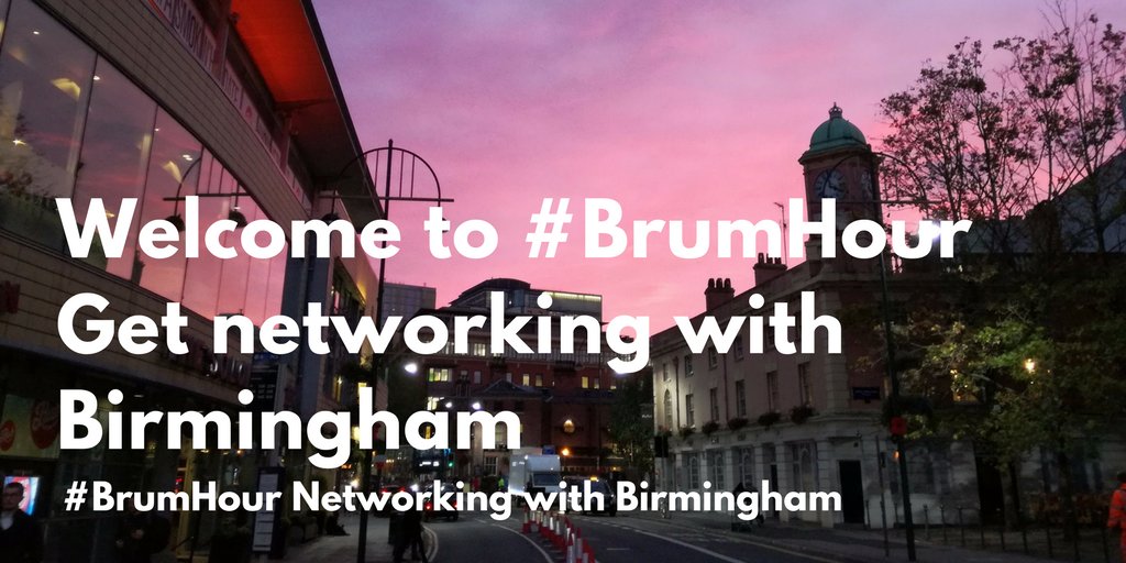 Welcome to the first #BrumHour of 2018!
Get networking with #Birmingham until 9pm every Sunday and introduce yourself.
brumhour.co.uk