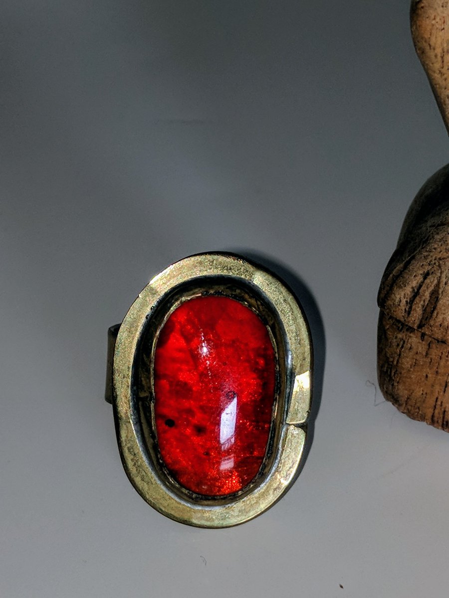 SplashOfDash1's tweet photo. #RedLava #Isreal #Vintage #Ring #Ottawa https://t.co/gxtXOJ4Fka