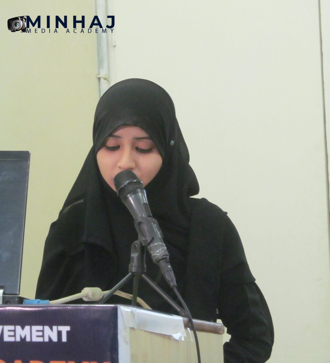 MinhajAcademy's tweet photo. Minhaj Media Convention Hosted by #Ayesha_Ahmad, 
Qiraat by #Urooj_Khan, and Naat by #Anum_Zakir 
#MinhajMediaAcademy #Karachi https://t.co/HTB1WCrtBx