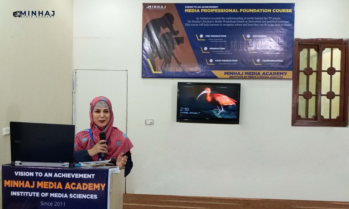 MinhajAcademy's tweet photo. Minhaj Media Convention Hosted by #Ayesha_Ahmad, 
Qiraat by #Urooj_Khan, and Naat by #Anum_Zakir 
#MinhajMediaAcademy #Karachi https://t.co/HTB1WCrtBx