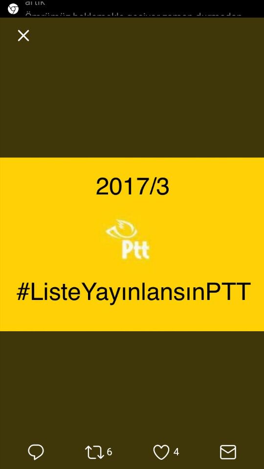 Listemizi bekliyoruz <a href="/ahmetarslan36/">Ahmet ARSLAN</a>
<a href="/BozgeyikKenan/">Kenan Bozgeyik</a>
@arzuerdemDB 
<a href="/UgurBayraktutan/">Uğur Bayraktutan CHP</a>
<a href="/PTTKurumsal/">PTT AŞ</a>
<a href="/AACanli/">AA Canlı</a>
#mülakatlistesiniaciklaPTT