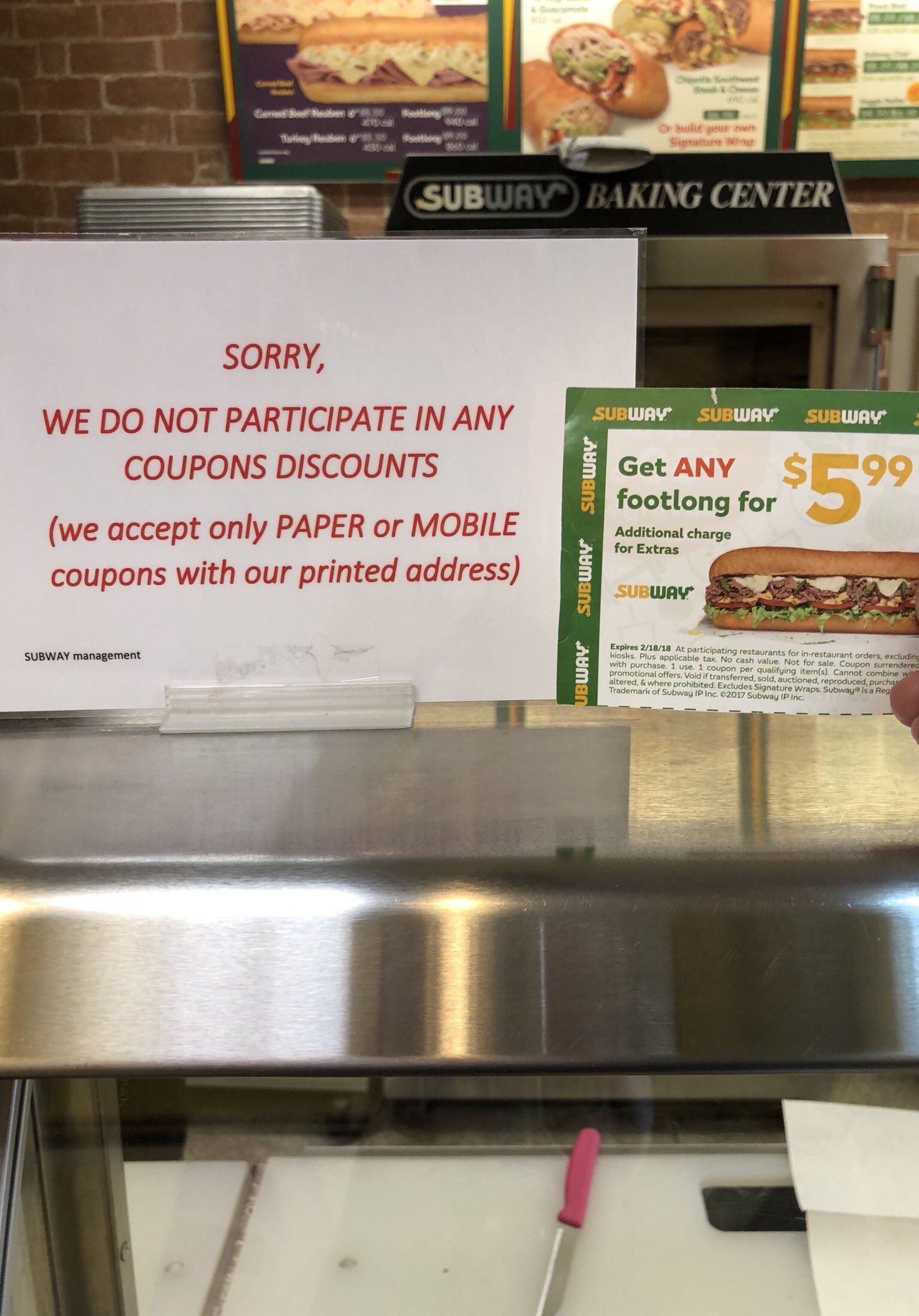 WATCH: Why don't all Subway stores accept coupons?, News