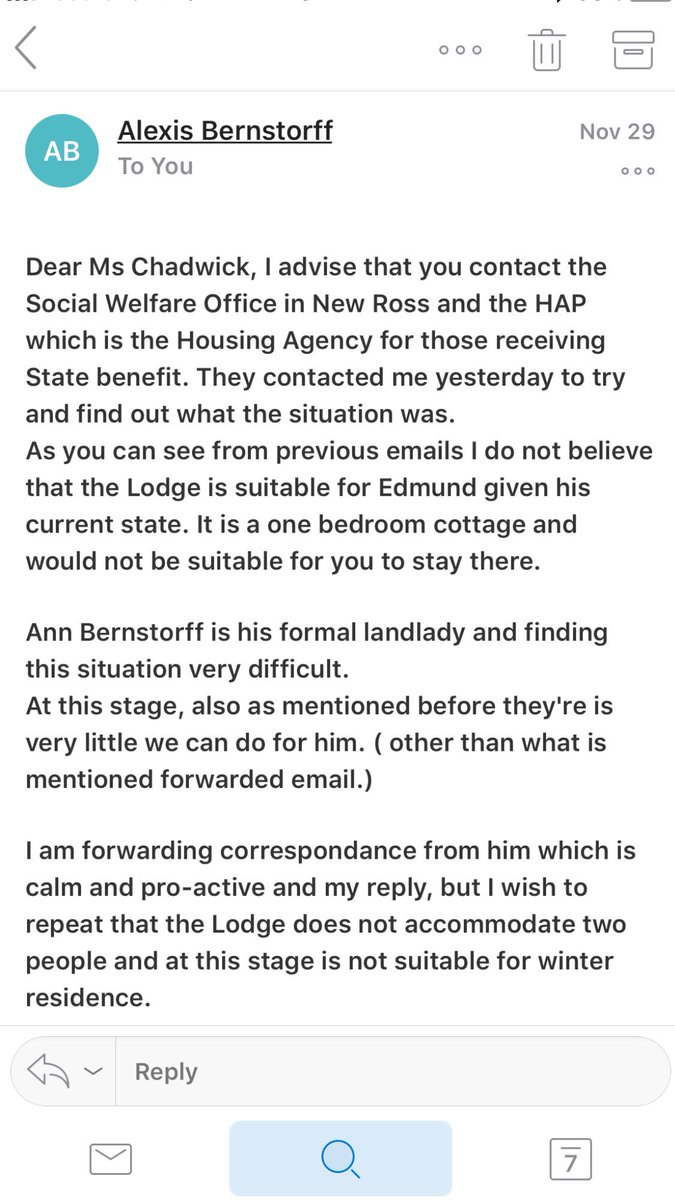 ChristineChadwi's tweet photo. @BerkeleyForest @BarclaysOnline @Barclays “...the Lodge...at this stage is not suitable for winter residence.” - Countess Bernsdorff Alexis, Rental Agent

Then why did you rent it to a vulnerable person in the first place? My friend was suicidal all last year because of the cold. #BerkeleyForest https://t.co/JCFzjVv0qu
