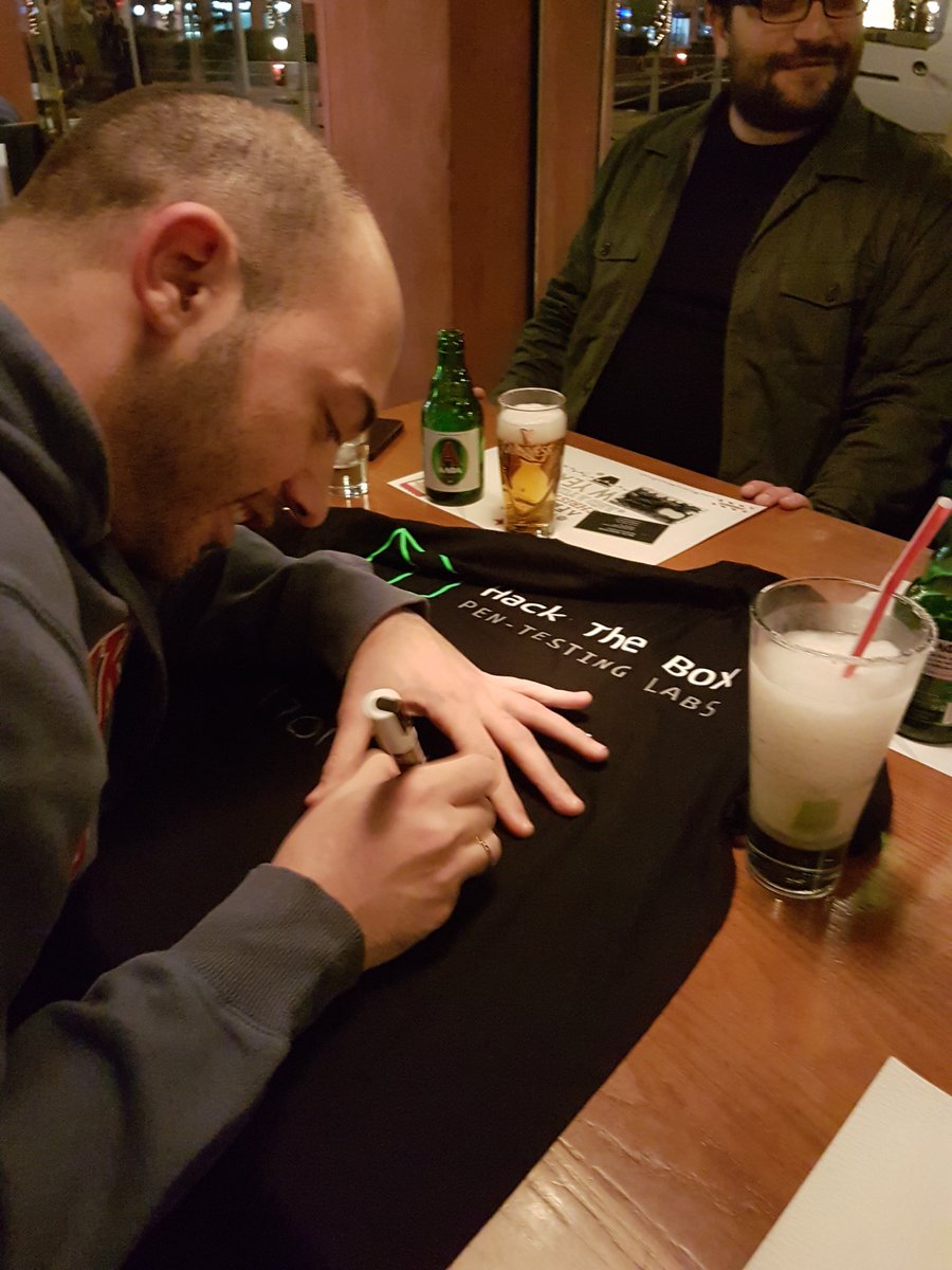 It was a fun night! Glad to see you all in person! Congrats to <a href="/filipposmastro/">Filippos</a> for his amazing performance in <a href="/hackthebox_eu/">Hack The Box</a> !