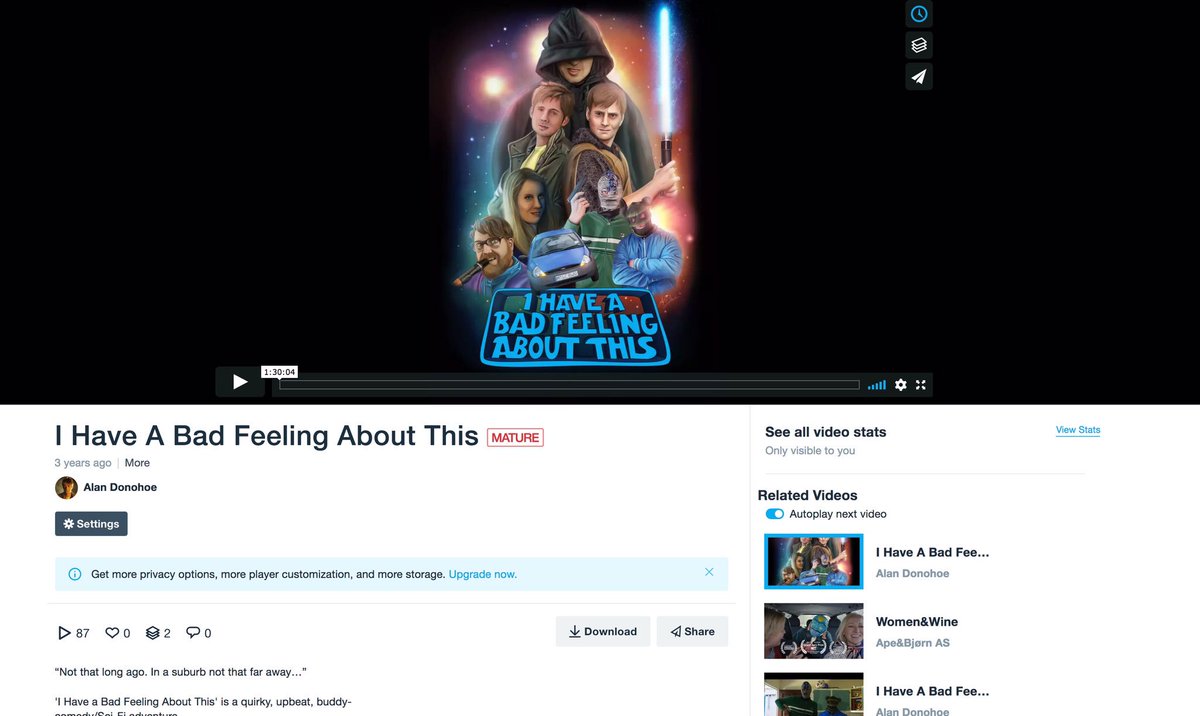BadFeelingFilm's tweet photo. I Have a Bad Feeling About This is now viewable online, head over to https://t.co/kFEoVzpAqX to see the full film #MTFBWY #IndieFilm #starwars https://t.co/xwyIMGzKlR