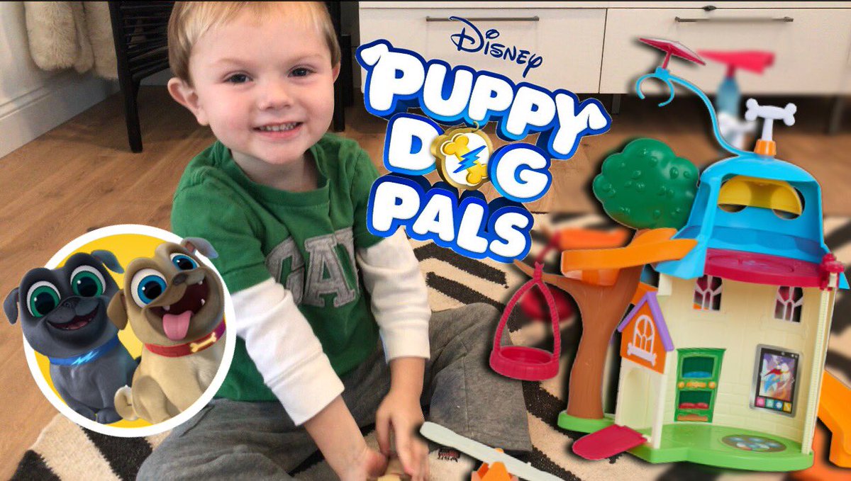 PlaytimeDylan's tweet photo. After a little @YouTube break, #toddler Dylan announced that he misses making videos. So we are back with a @DisneyJunior #puppydogpals toy video! Watch  here: https://t.co/tah5TlRq6z https://t.co/tkyBgb1XTQ