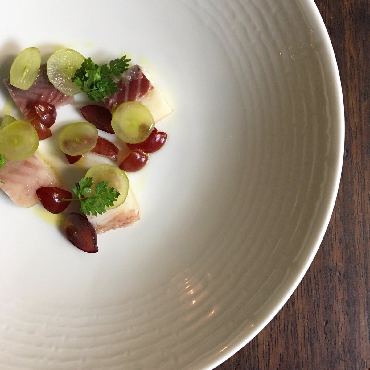 porta_alt's tweet photo. Smoked eel &amp; pickled grapes just waiting for their Ajo blanco.
Such a lovely dish of contrasts.
👌
#setmenu #valenciandinner #jbtakeover #ajoblanco #josephbenjamin #altrincham https://t.co/G2DyDiJVQG