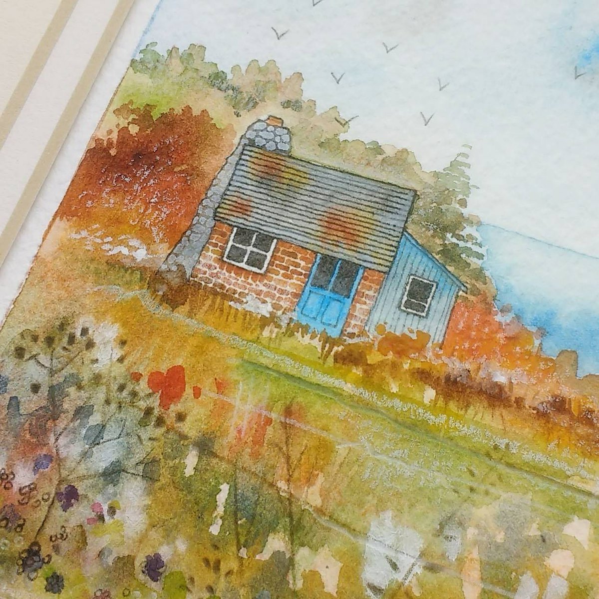 KateBrazierArt's tweet photo. Evening @HandmadeHour buddies! How has your weekend been? Shame it's almost over! Here's a little Autumnal watercolour to remind us of those beautiful colours! #etsy #original #unique #handmadehour  https://t.co/sbP0O3Srkp https://t.co/evLslatqp7