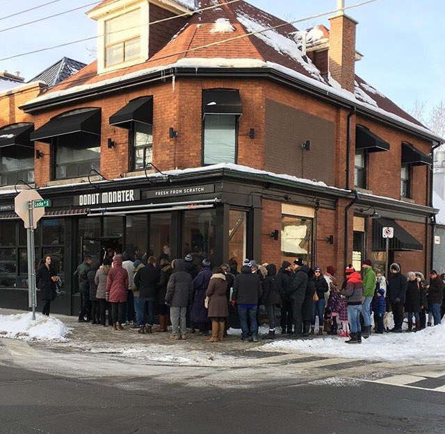 Congrats to <a href="/DonutMonster/">Donut Monster</a> #HamOnt on #DayOne. I didn't wait for a free 🍩but I'll 👀 you soon. #donutmonster #donuts