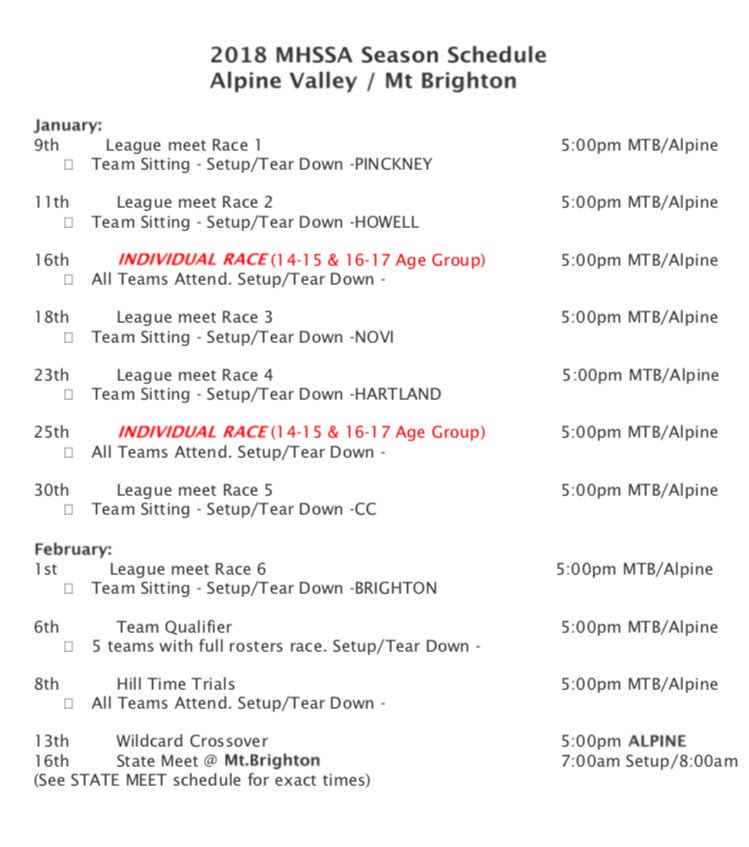 Novi_BoarderX's tweet photo. 2018 schedule! https://t.co/pr14rWhWRs