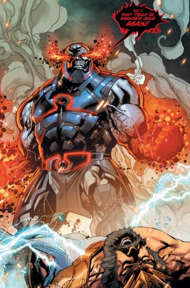 HailDarkseid's tweet photo. "Old God.
New God.
There is but one true God.
Zeus, like so many before him, has perished at the hands of Darkseid." https://t.co/K4PTnW9wcH