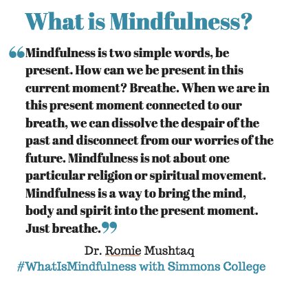 DrRomie's tweet image. What is mindfulness? 
#Mindfulness