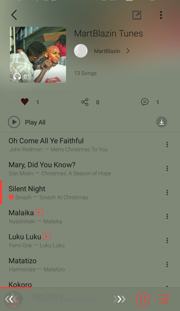 MartBlazin's tweet photo. This playlist is so cool. https://t.co/HDgxU7qrcB
@BoomplayMusicKE Check out My Playlist.. 🎧🎧🎧 #BoomSanta #Syinix @Syinix_Kenya Click here to Listen https://t.co/HDgxU7qrcB
Boom ID: 92275857 https://t.co/FudlnOQHHy