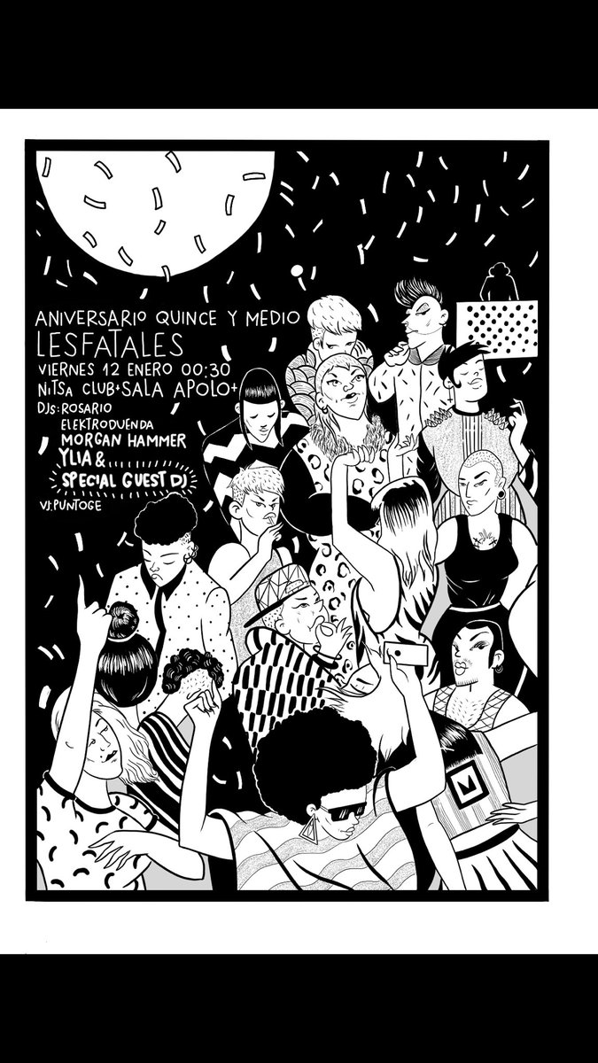 LeSFATALeS's tweet photo. despues del turrón llegan LESFATALES al @NitsaClub  save the date :::::  Viernes 12 de Enero https://t.co/U0mXOt1S7Y