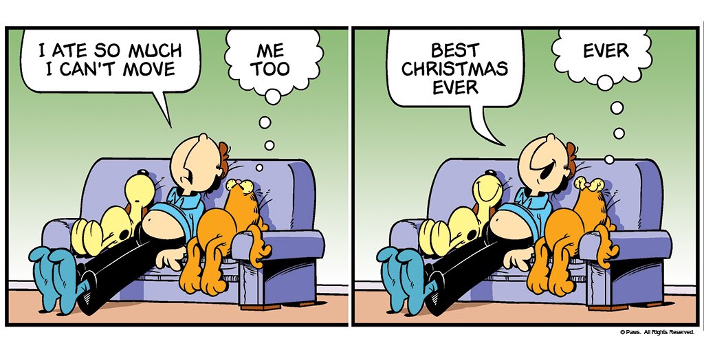 Garfield's tweet photo. Best #Christmas ever. https://t.co/fkGNUV9v7C