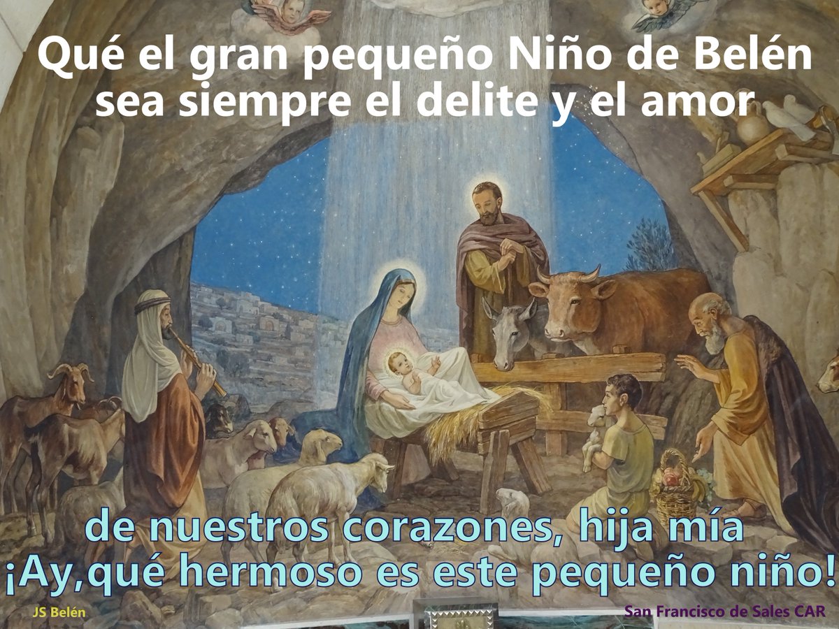 ¡Qué el gran pequeño Niño de Belén sea siempre el deleite y el amor de nuestros corazones, hija mía!
¡Ay, qué hermoso es este pequeño niño!
+ San Francisco de Sales CAR #sanFranciscodeSales    F: JS Belén