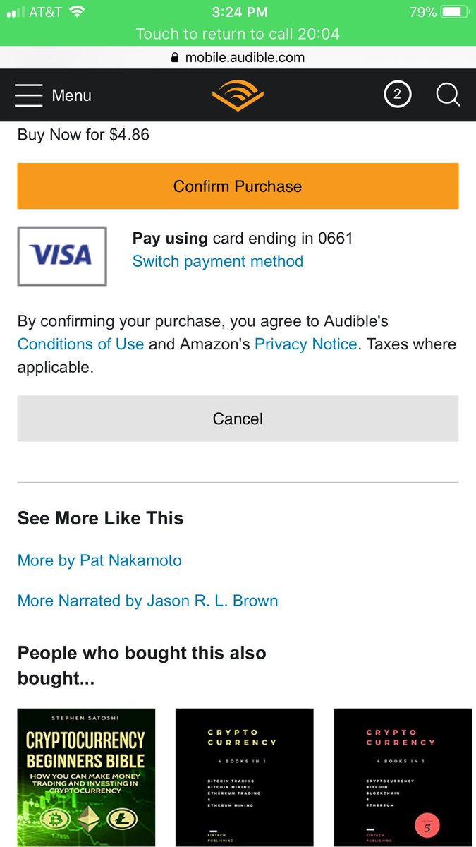 MichaelDRico's tweet photo. @audiblesupport I applied the $9.80 credit successfully via desktop. On mobile however, I’m one click away (seemingly) and there is no mention of my remaining $.20 credit. https://t.co/4YJBPPHt7z