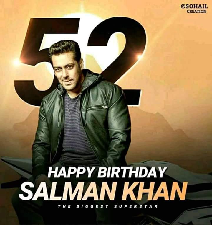    Happy birthday salman khan Sir 