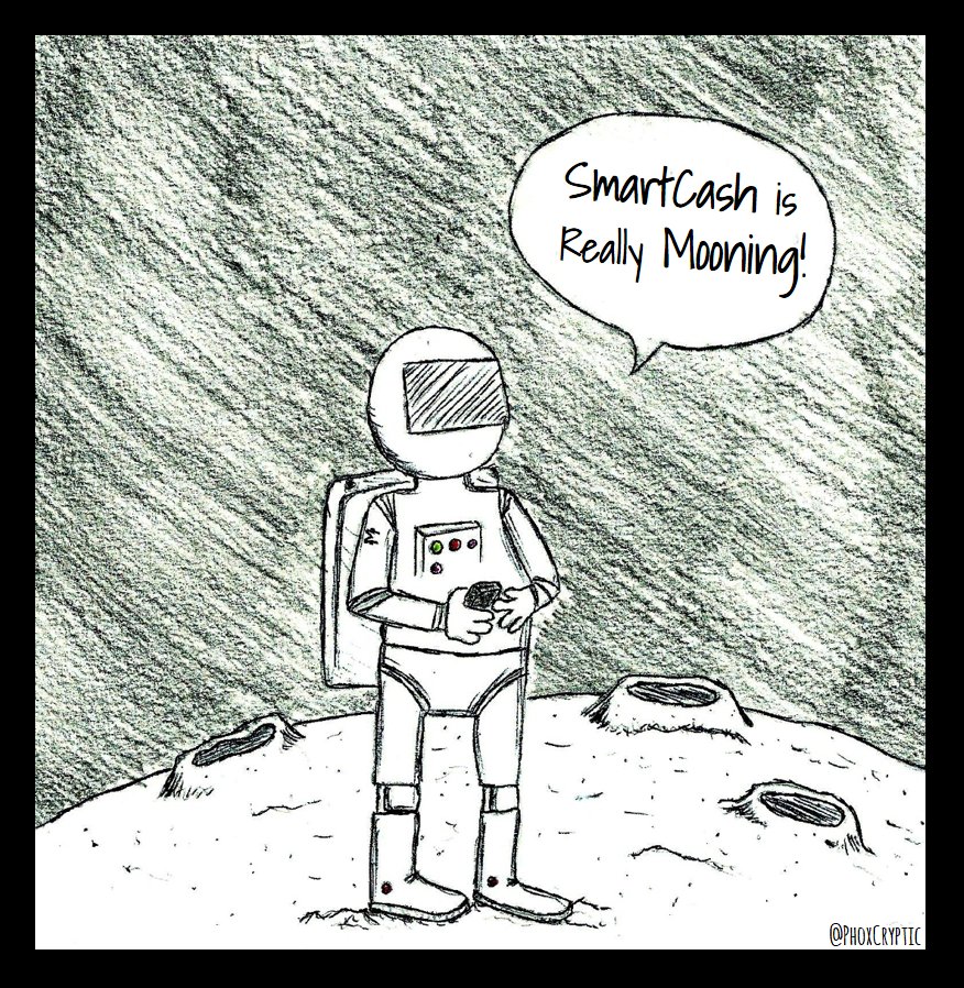 CryptoPhox's tweet photo. SmartCash To The Moon! :D #SmartCash #Mooning $smart #cryptocurrency #crypto $crypto #altcoins #alts @scashofficial

If You Like My Drawings Feel Free To Tip Me...   
SMART Address: Sh27Mz8j1WB9k6q9EAbuirCznjua2NvDeS https://t.co/XwUbhCzqZC
