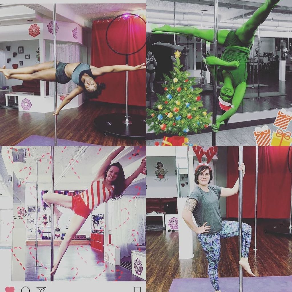 VertikaPoleFit's tweet photo. Love these ladies @chantal_polefitness @runwithemilykate @nwaeseia  thank you SO MUCH for participating in 12 days! 💋💋💋💋💋 #vpf12daysofpole https://t.co/9P8gzeWYDU https://t.co/gPfG0ezlie