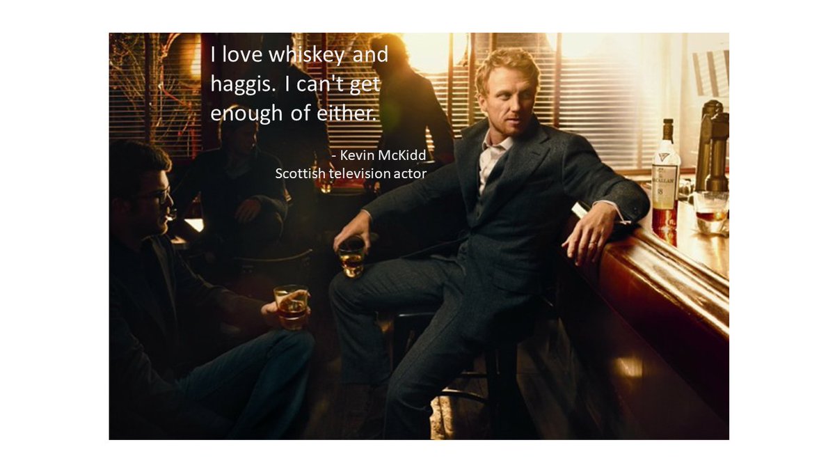 jeffscottwhisky's tweet photo. "I love whiskey and haggis. I can't get enough of either." - Kevin McKidd (Scottish television actor) https://t.co/nhcU18y7yR #whisky #whiskey #scotch #haggis #mckidd #whiskeyquotes #whiskyquotes https://t.co/PXb9YYV6NN
