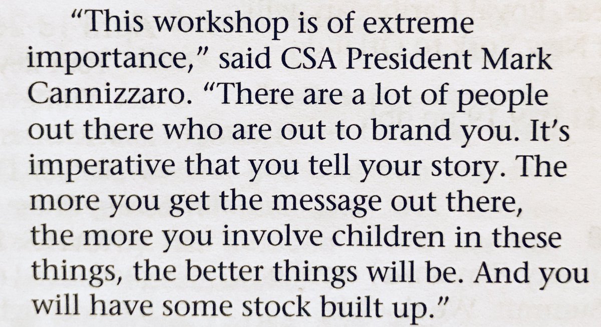 Erlenwein's tweet photo. “Taking Control Of The Narrative” CSA News, December Issue, Page 11 featuring @trishrubin ‘s @ELI40NYC / @FollowCSA November 14th “Marketing Seminar for Principals.” Wise words from @CannizzaroCSA, Ed Seto and Manny Korman. #StorytellerInChief #BrandED @SIBFSC https://t.co/sGveOuuoBW