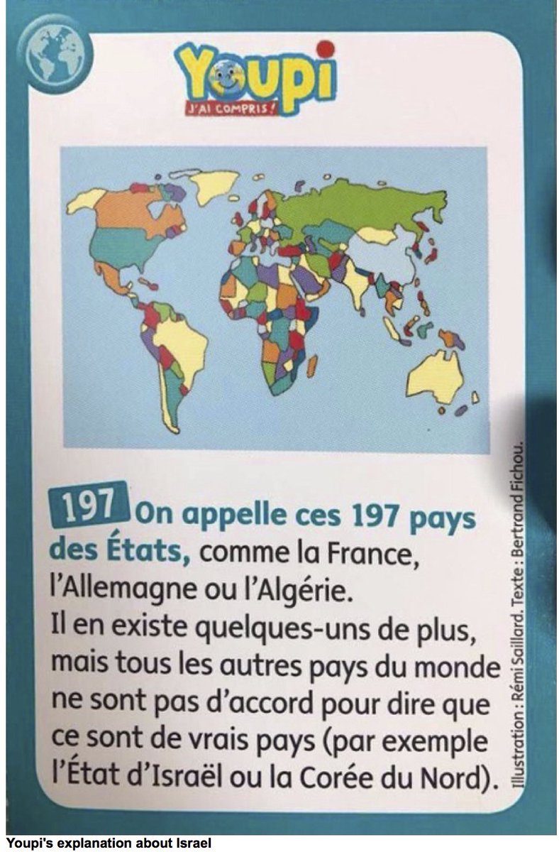 mesmartny's tweet photo. French Children Magazine said Israel is not a #RealCountry like France, Germany or Algeria, and compared it to North Korea.... I #love the #truth when it forces its self out of #censorship ... https://t.co/AAV1tKSg42